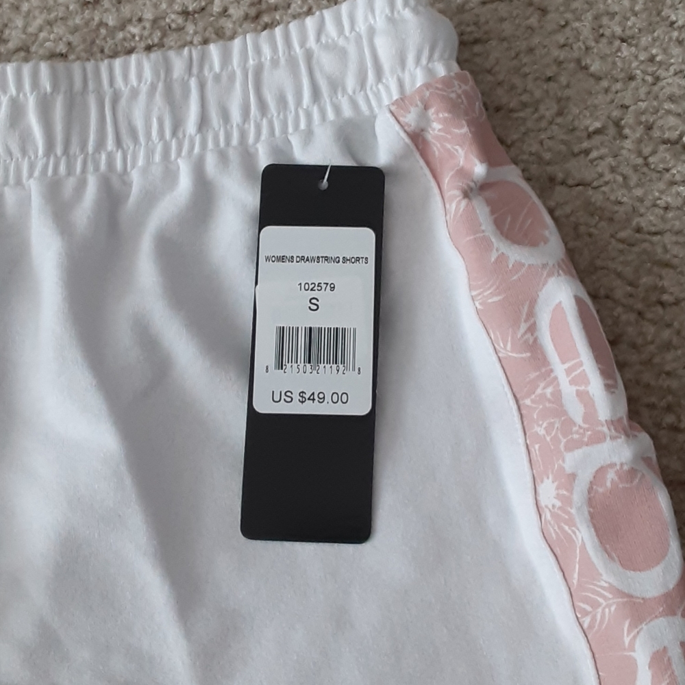 Bebe Drawstring Terry Shorts - Picture 3 of 4